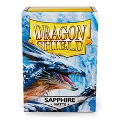 Matte Sapphire Sleeves Standard (100) Dragon Shield