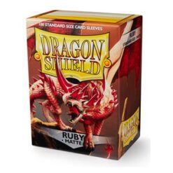 Matte Ruby Standard Sleeves (100) Dragon Shield
