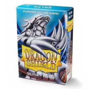 Matte Silver Japanese Sleeves (60) Dragon Shield