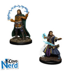 D&D Human Wizard Male (x2) - Nolzur's Marvelous Miniatures - WZK90011