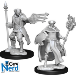 D&D Human Multiclass Cleric/Wizrd Male (x2) - Nolzur's Marvelous Miniatures - WZK90151 - immagine 2