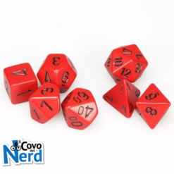 Set 7 Dadi Red w/Black