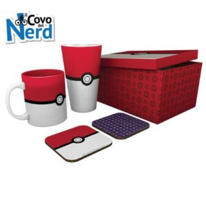 Pokémon Gift Set Pokéball Glass + Mug + 2 Coasters GFB0085