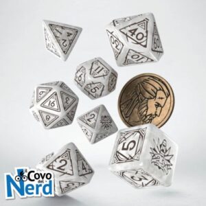 Geralt The White Wolf Dice Set - The Witcher - Q-Workshop