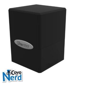 Jet Black Satin Cube Deck Box - Ultra Pro