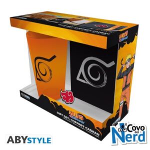 Naruto Shippuden Gift Set Bicchiere XXL + Spilla + Quaderno ABYPCK253