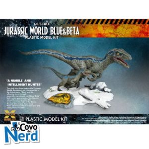 Blue & Beta Plastic Figure Model Kit Jurassic Park World - Scatola di Montaggio 1/8 40 cm - X-Plus