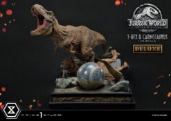 T-Rex & Carnotaurus Figure Jurassic World: Fallen Kingdom Deluxe Version - Statua 1/15 90 cm - Prime1Studio - immagine 4