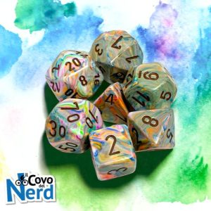Set 7 Dadi Festive Vibrant/brown - Chessex 27441