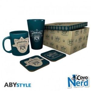 Peaky Blinders Gift Set Bicchiere XXL + Tazza + 2 Sottobicchieri Garrison GFB0104