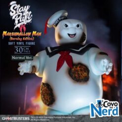 Stay Puft Marshmallow Man Figure - Ghostbusters Soft Vinyl Statue - Burning Edition Normal Version - 30 Cm