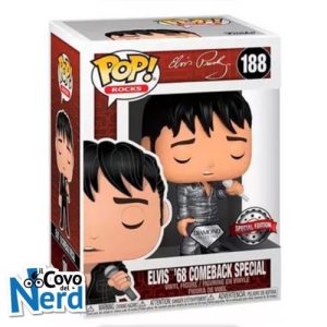 Funko POP! Rocks: Elvis Presley - Elvis '68 Comeback Special Diamond Edition 188