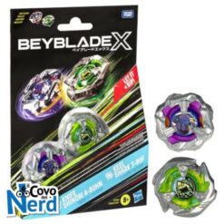 Beyblade X Knife Shinobi 4-80HN and Keel Shark 3-80F Dual Pack Set