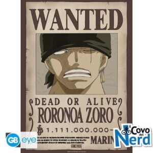 One Piece - Poster "Wanted Roronoa Zoro" (52x38) GBYDCO624