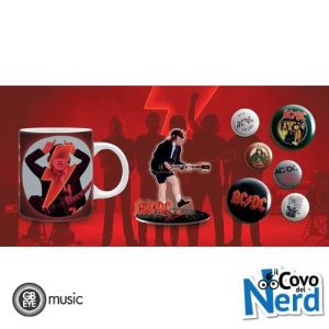 AC/DC Set Regalo Tazza con cambio di calore + Acryl® + Badge Pack Mix - GBYPCK003