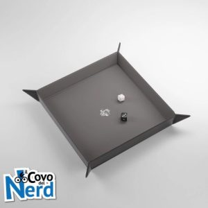 Magnetic Dice Tray Rettangolo Nero/Grigio - Gamegenic