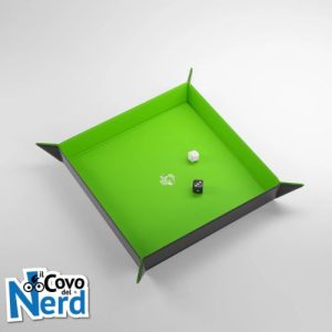 Magnetic Dice Tray Quadrato Nero/Verde- Gamegenic