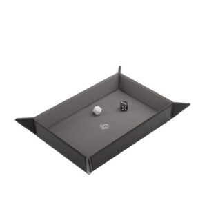 Magnetic Dice Tray Rettangolo Nero/Grigio - Gamegenic