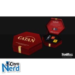 Catan Upgrade dice set Robber & Metal: Hematite