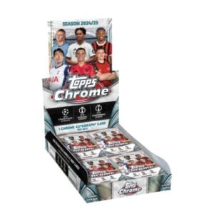 2024-25 Topps Chrome® UEFA Club Competitions - Hobby Box da 20 Bustine da 4 Carte