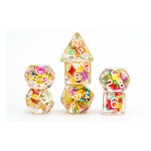 Set 7 FanRoll Dice Set Fruit (7)