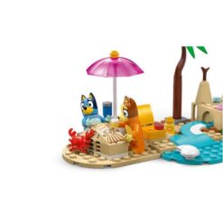 Vacanza sulla spiaggia della famiglia di Bluey - LEGO