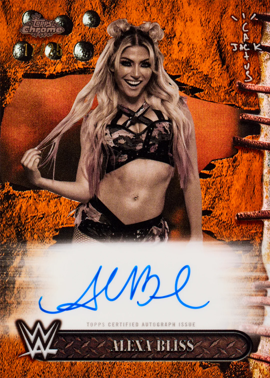 2025 Topps Chrome® WWE x Cactus Jack - Hobby Box da 20 Bustine da 4 Carte - immagine 2