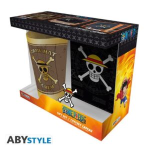 One Piece - XXL glass + Pin + Pocket Notebook - ABYPCK246