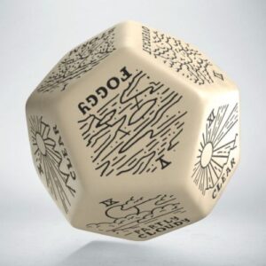 Weather Generator Die: Beige&Black - Q-Workshop