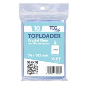 Toploader Crystal Clear con Film Protettivo - (Busta 10pz) - TcgLab