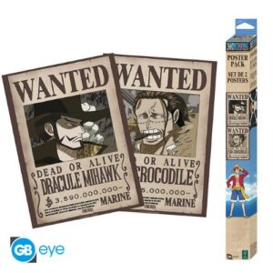 One Piece - Wanted Mihawk & Crocodile - Chibi Posters (52x35) - GBYDCO690