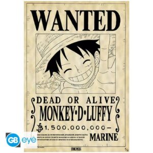 ONE PIECE Parchment poster Wanted Luffy