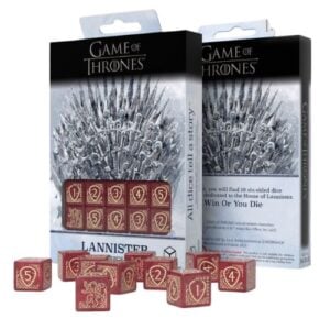 Game of Thrones. Lannister Dice Set d6 - Q-Workshop