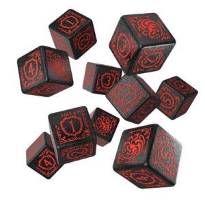 Game of Thrones. Targaryen Dice Set d6 - Q-Workshop