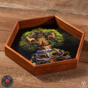 Yggdrasil Wooden Dice Tray - Q-Workshop