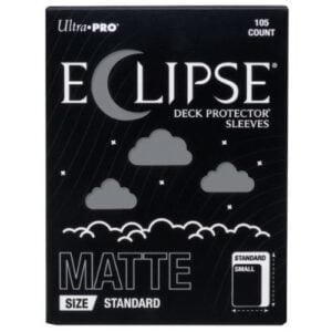 105 Eclipse Deck Protector Sleeves Standard - Matte - Smoke Grey - Ultra Pro