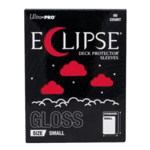 60 Eclipse Deck Protector Sleeves - Small - Gloss - Apple Red - Ultra Pro