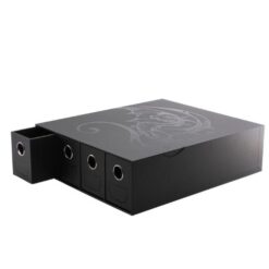 Portacarte verticale con quattro cassetti - Fortress Card Dravers Nero - Dragon Shield