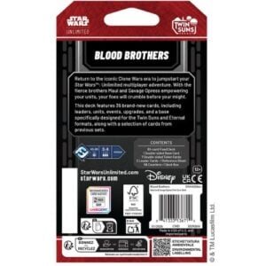 Twin Suns - Blood Brothers - Deck Star Wars Unlimited TCG ENG