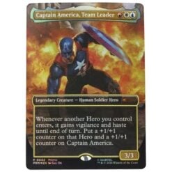 Captain America (Avengers: Twilight) 15 cm (plus Exclusive Foil Card) Figure – Marvel Legends Magic: The Gathering Action Figure