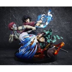 Tanjiro Giyu Akaza Fight Figure - Demon Slayer Vignette - 13 Cm