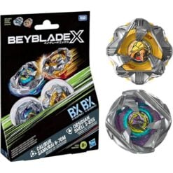 Beyblade X Calibur Samurai e Obsidian Shell Dual Pack Set