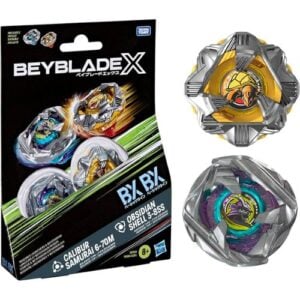 Beyblade X Calibur Samurai e Obsidian Shell Dual Pack Set