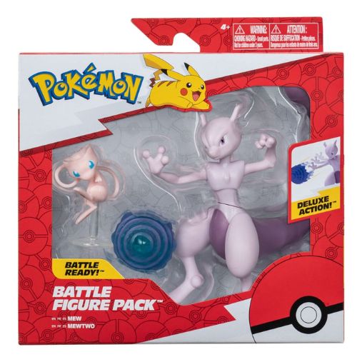 Pokémon Battle Figure Mewtwo e Mew 10 cm Jazwares