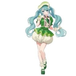 Hatsune Miku Tirol Choco Figure - Hatsune Miku Matcha Mochi shop Figure - 19 cm - Furyu