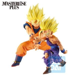 Goku & Gohan Kamehameha Figure - Dragon Ball Figure Ichibansho Plus - 17 cm