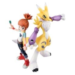 Renamon e Ruki Makino Figure - G.E.M. Series Digimon Tamers Figure 13 cm