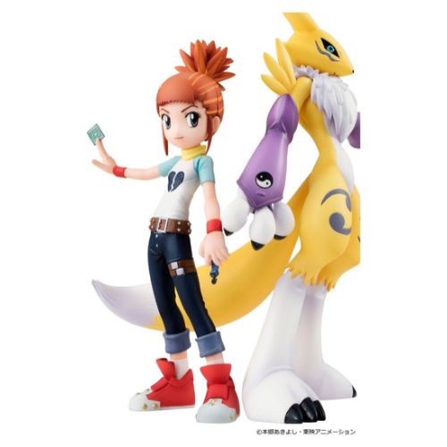 Renamon e Ruki Makino Figure - G.E.M. Series Digimon Tamers Figure 13 cm