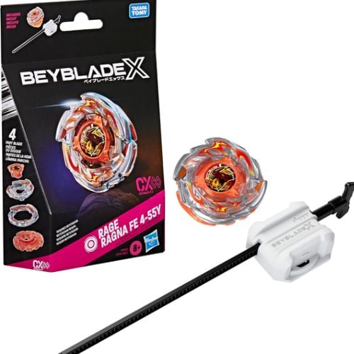 Beyblade X Rage Ragna FE 4-55Y con Lanciatore