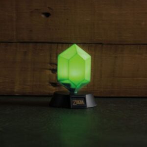 Lampada Zelda Rupia Verde 3D 10 cm Ufficiale Nintendo